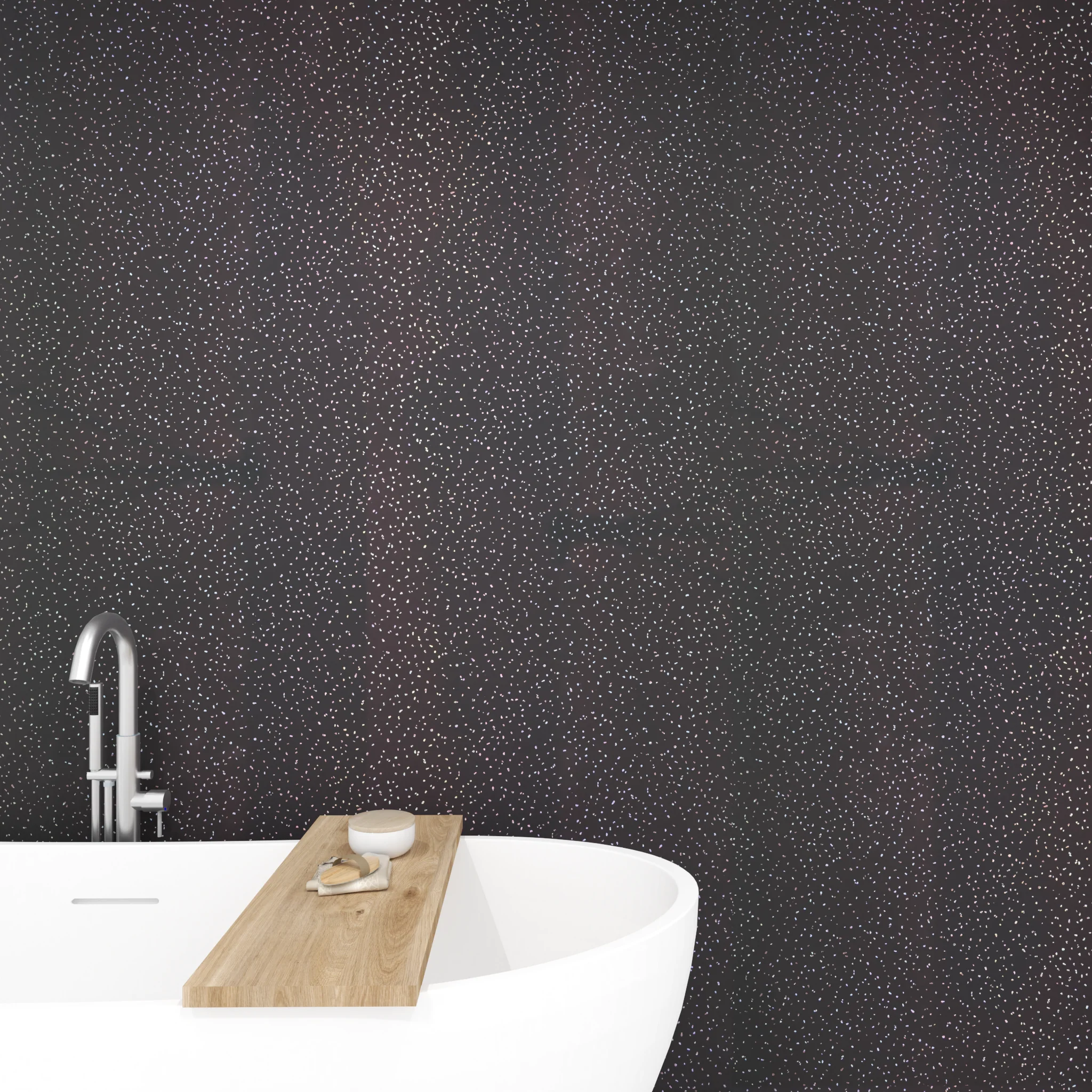 Premium Black Sparkle Gloss Shower Wall Panel – 1M x 2.4M - Image 6