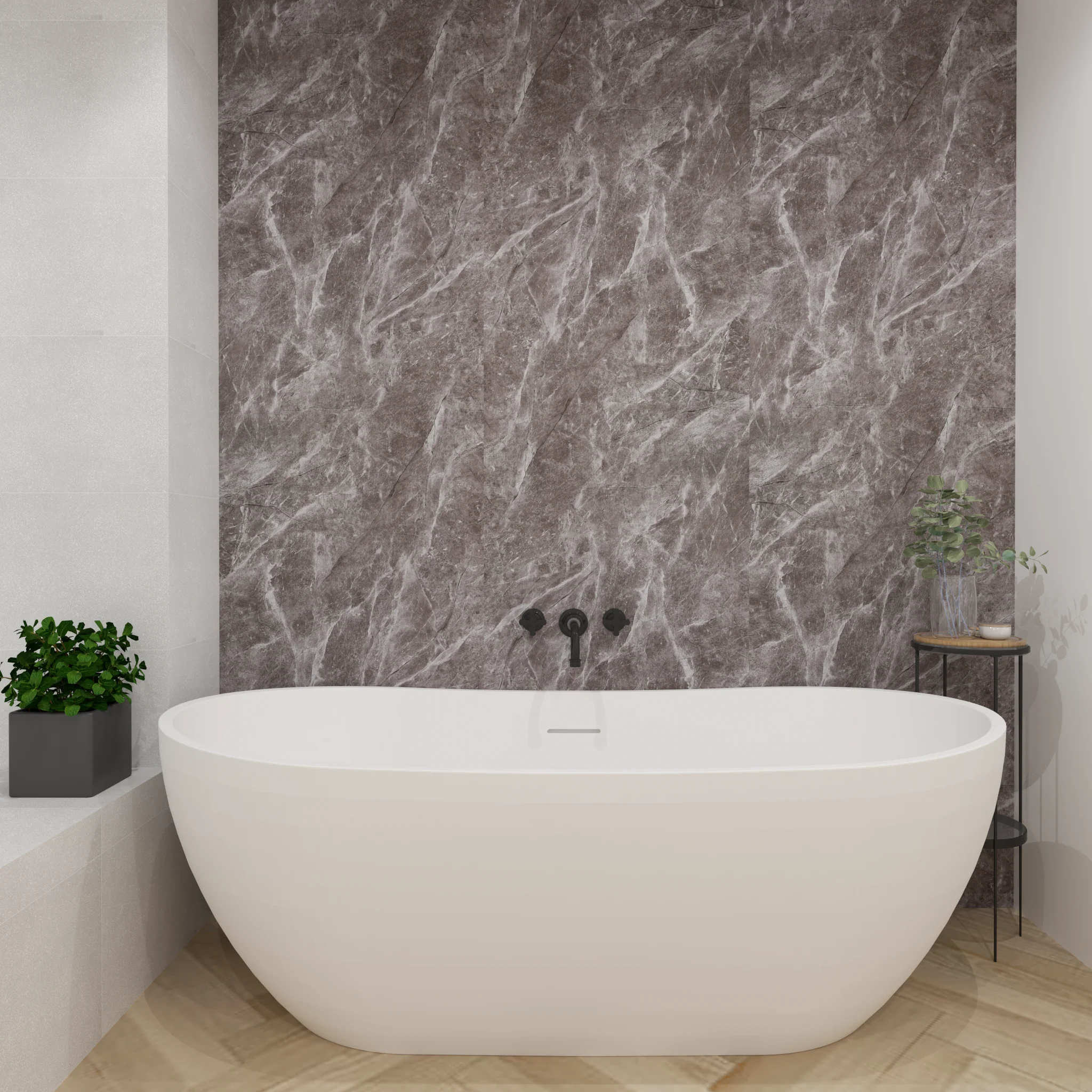 Premium Pietra Marble Gloss Shower Wall Panel – 1M x 2.4M - Image 6
