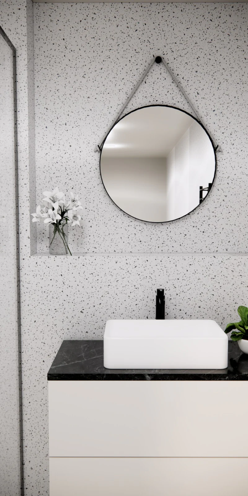Premium White Sparkle Gloss Shower Wall Panel – 1M x 2.4M - Image 3